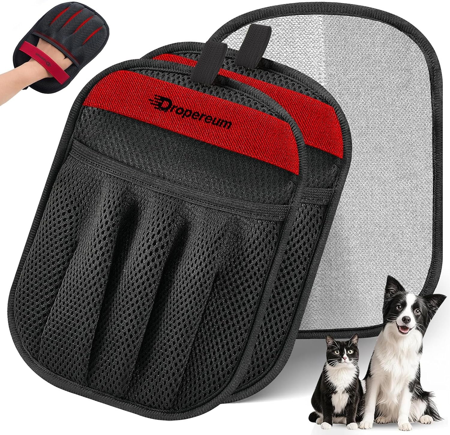 Guante Quitapelos Reutilizable X2 - Para Ropa Y Muebles
