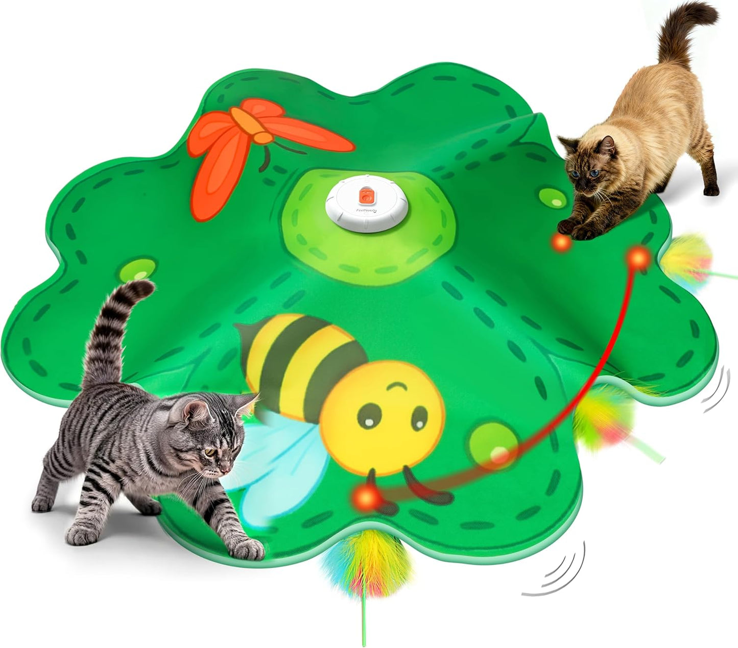 Juguete Interactivo Recargable Para Gatos - Escondite Con Pluma