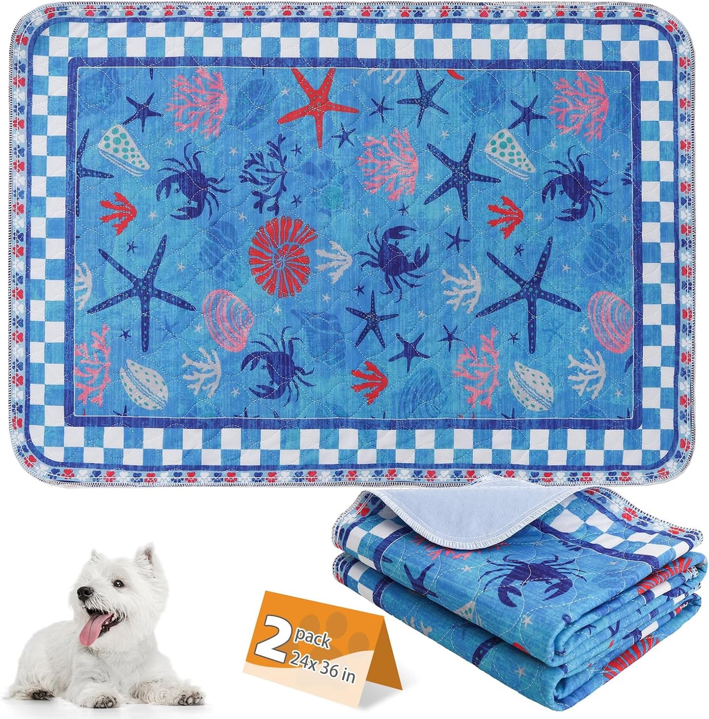 Pee Pads Lavables Reutilizables X2 - Ultra Absorbentes
