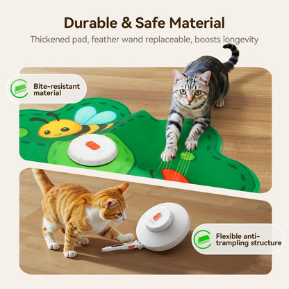 Juguete Interactivo Recargable Para Gatos - Escondite Con Pluma